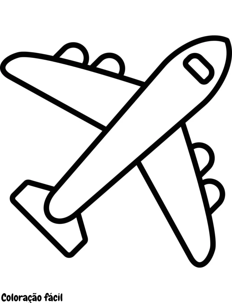 avião para imprimir