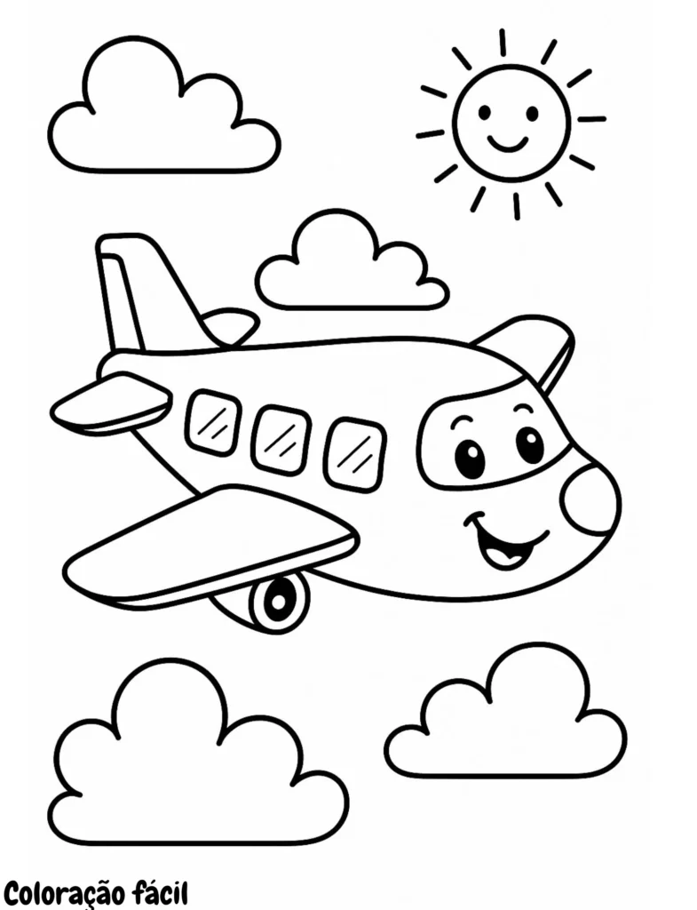 desenha um avião