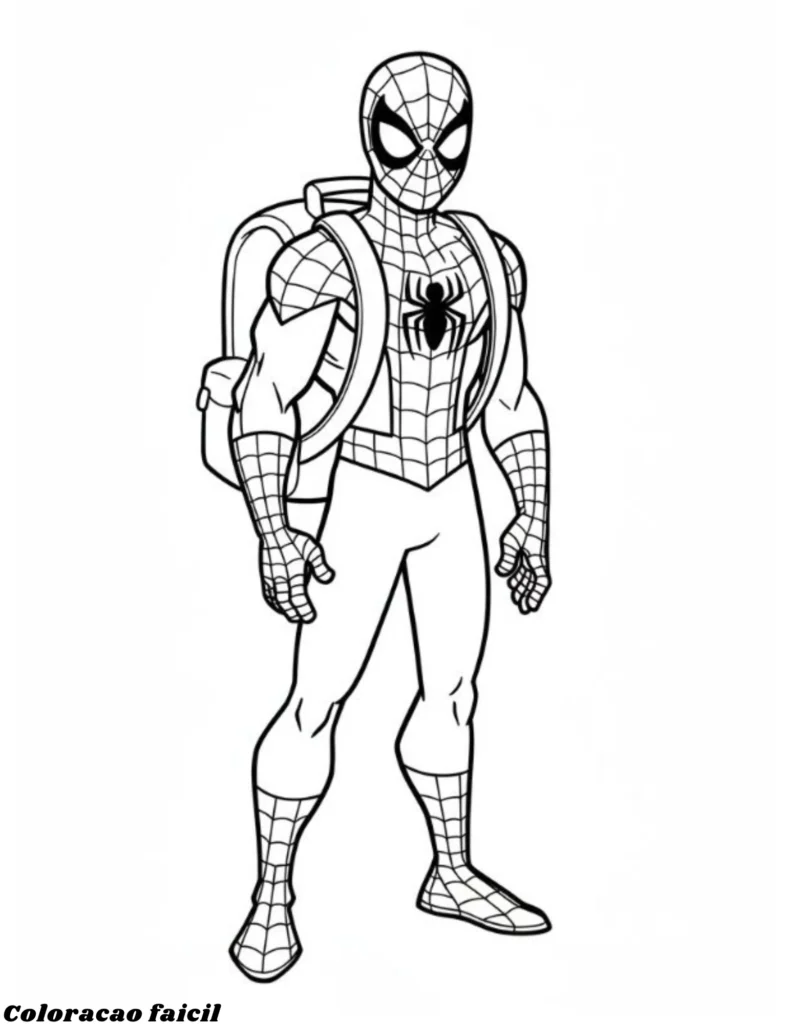 homem aranha desenhos para colorir