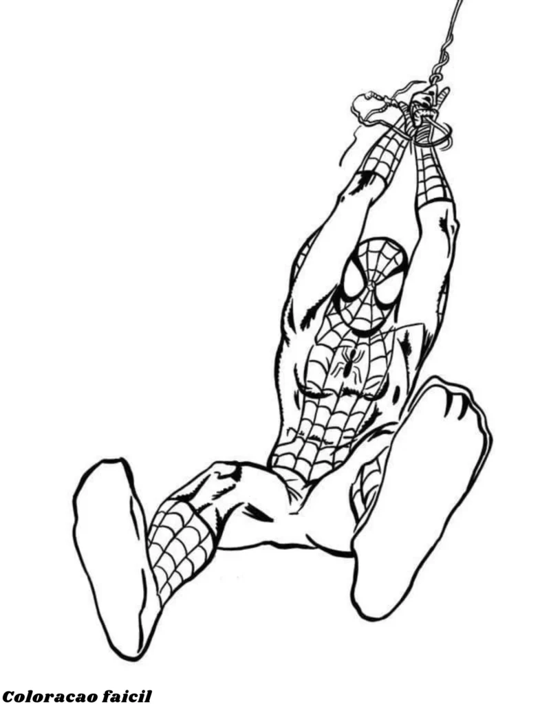 homem-aranha para colorir