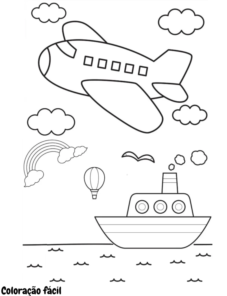 aviões em desenho