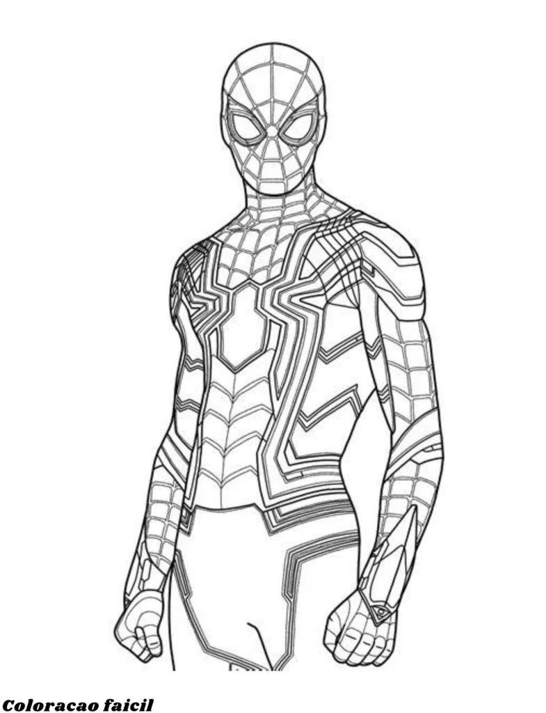 desenhos do homem aranha para imprimir