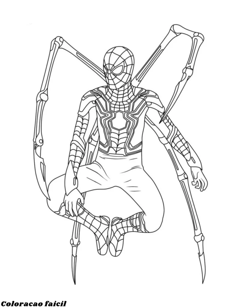 desenhos para colorir e imprimir homem aranha