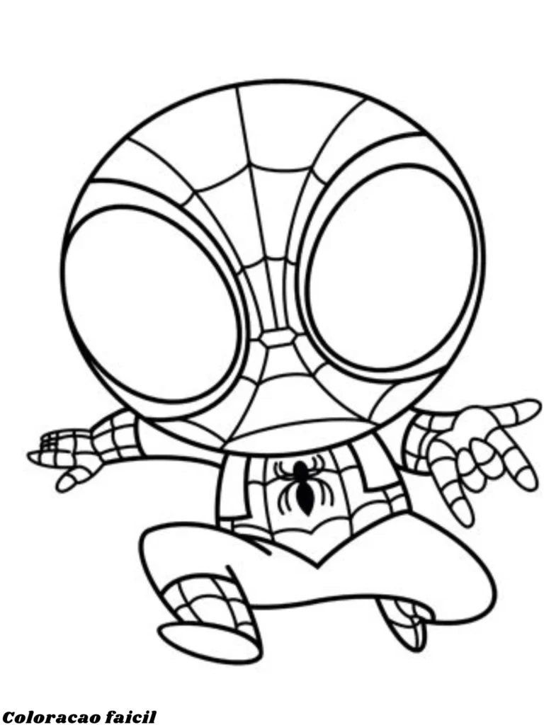 homem aranha para pintar