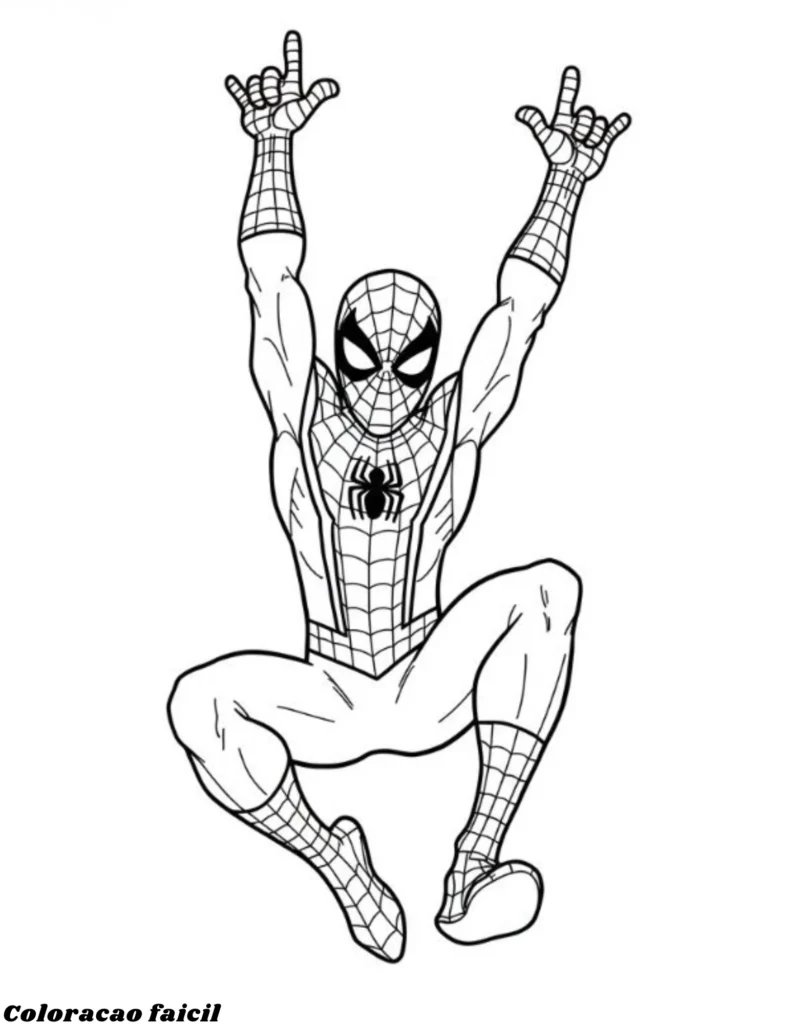 spiderman colorir