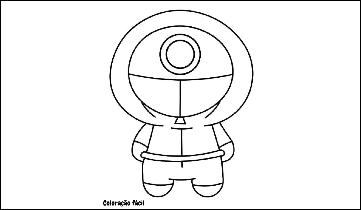 round 6 desenho para colorir