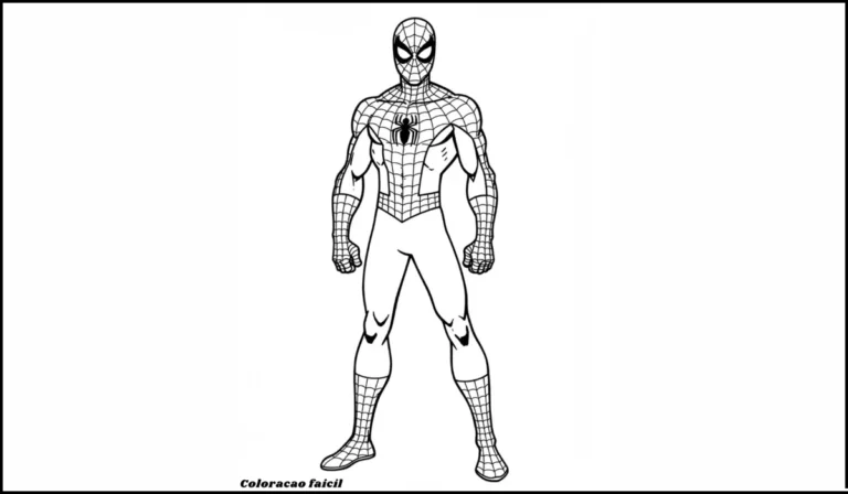 homem aranha para colorir