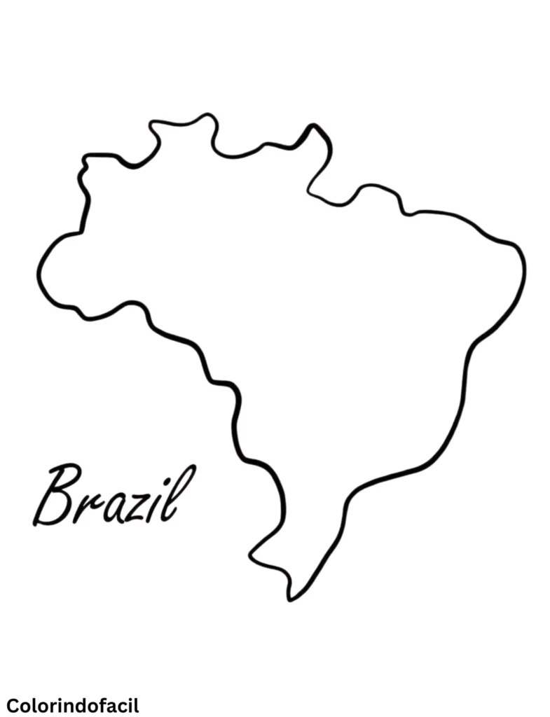 mapa do brasil em branco