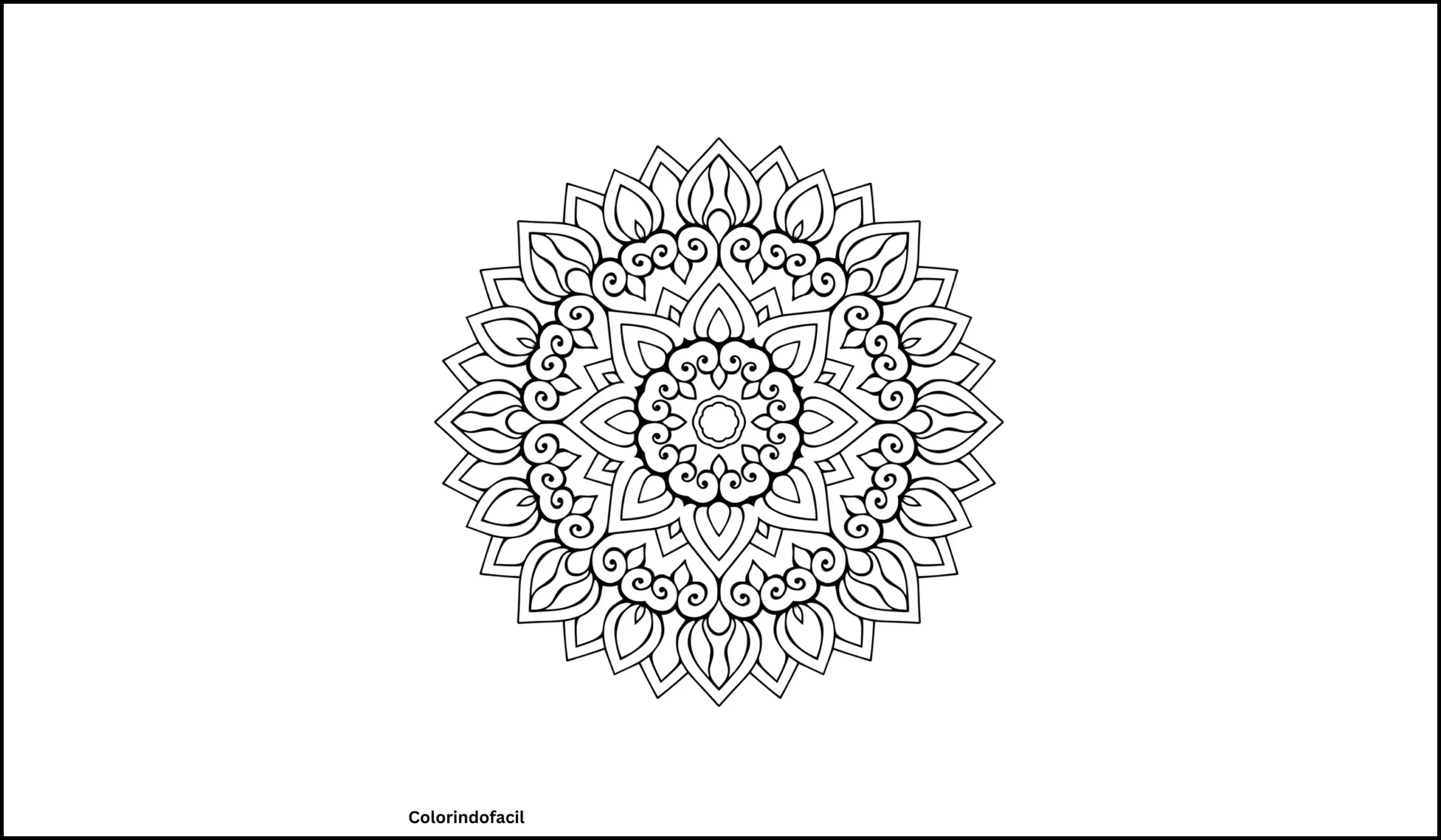mandala para colorir e imprimir