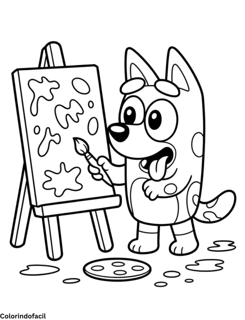 desenhos de bluey para imprimir e colorir