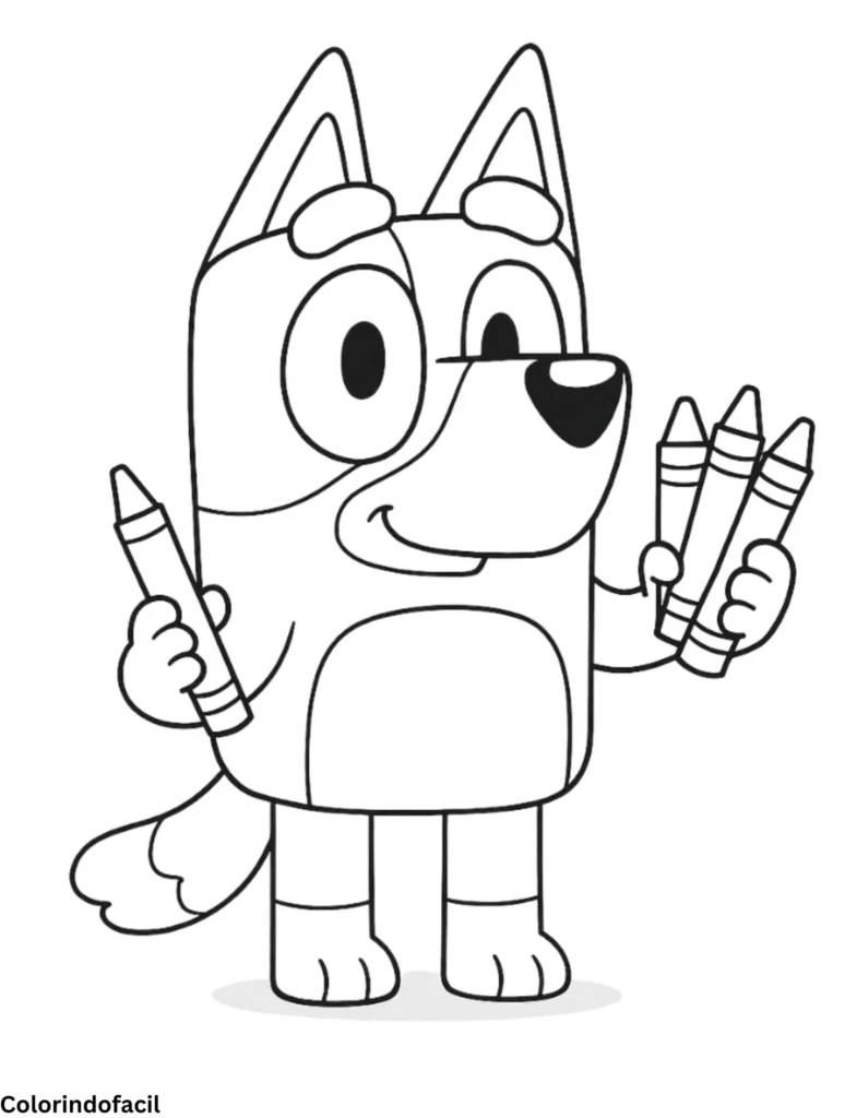 desenhos de bluey para imprimir e colorir