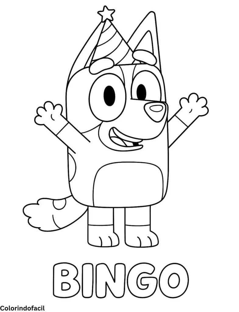 desenhos de bluey para imprimir e colorir