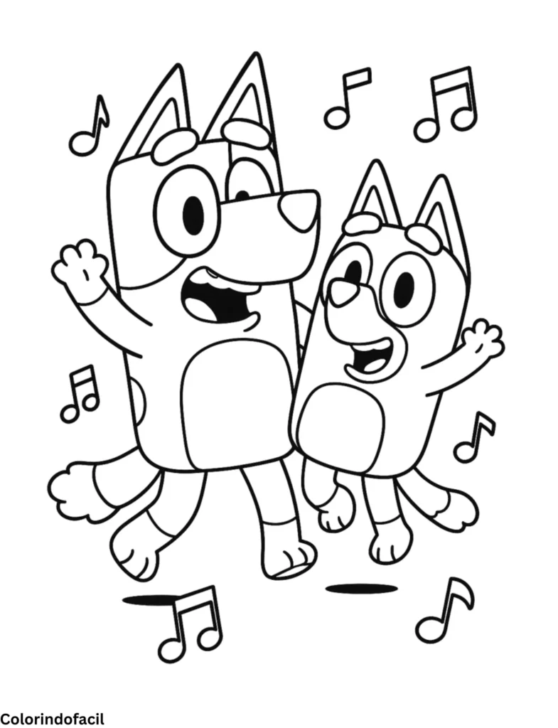 desenhos de bluey para imprimir e colorir