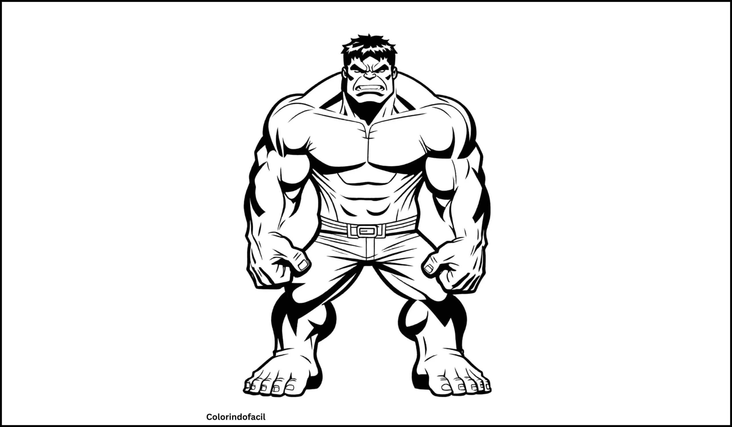 hulk para colorir